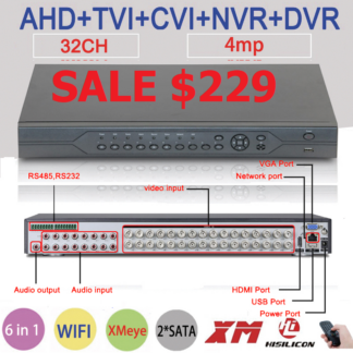 XMEYE 32 CH XVR 4MP  AHD7032