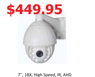 AHD 2.4MP 18x PTZ Camera Full 1080P Sony Starvis (IR Angle Automatically Adjusted)