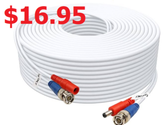 Siamese 8MPL BNC / CCTV Power Cable, 60ft White