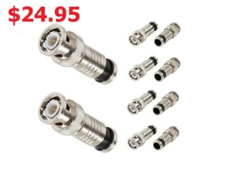 Speedex BNC Male Compression Coax Connector for RG59 (10 pcs/Pack)