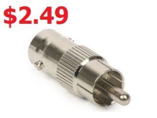 BNC Female to RCA Male Adaptor
