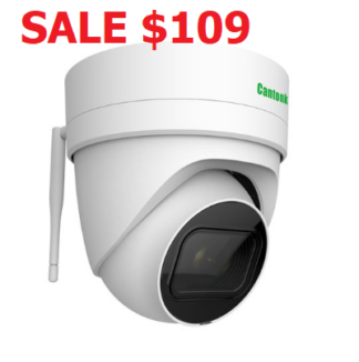 V247 / Bitvision App  Long Range WIFI Dome Camera 5MP (Large) Fixed 3.6mm onvif