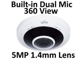 UNV 5MP Fisheye 360 Camera 1.4mm Lens (NDAA) IPC815SB-ADF14K-I0