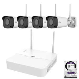UNV 2MP WIFI NVR kit KIT301-08LS3-W/4*2122LB-ABF40WK-G 4mm Lens (1TB HDD)