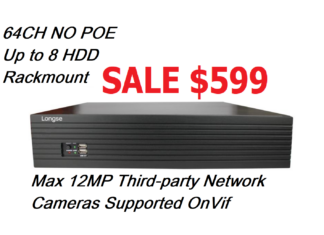 V247 / Bitvision App NVR 64CH 12MP Rackmount (Up To 8 HDD) (NO POE ) NVR 5.0