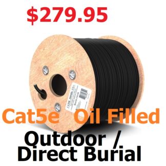 Speedex CAT5e 1000FT UV UTP Oil Filled Direct Burial Outdoor Waterproof 100% Pure Copper Cable Cable