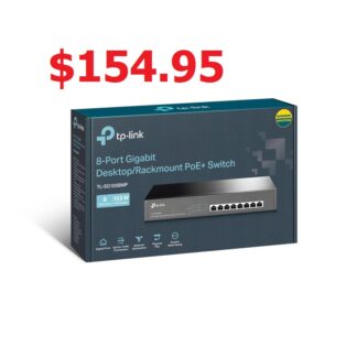 TP-Link TL-SG1008MP 8-Port Gigabit Desktop/Rackmount Switch with 8-Port PoE+ 153W