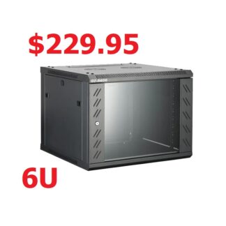 6U Fully Assembled Network Wall Mounted Cabinet 450mm