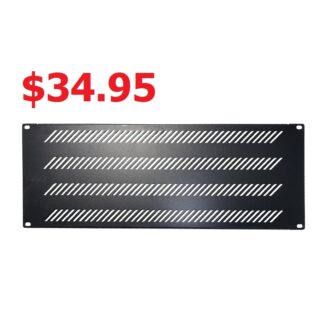 4U 19 Inch Blank Vented Filler Panel
