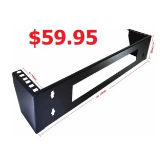 2U 19 Inch Vertical Wall Mount Rack