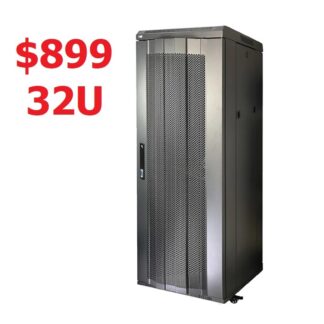 32U Fully Assembled Heavy Duty Caster Standing Server with 2 units of 120mm x 120mm fans