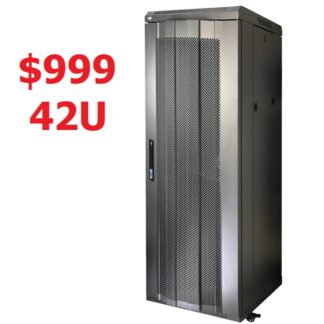 42U Fully Assembled Heavy Duty Caster Standing Server with 2 units of 120mm x 120mm fans
