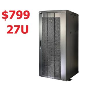 27U Fully Assembled Heavy Duty Caster Standing Server with 2 units of 120mm x 120mm fans