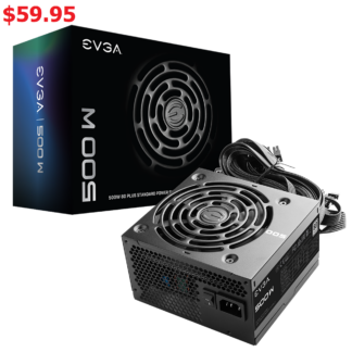 EVGA 500 W1, 80+ WHITE 500W, Power Supply **In Store only $50 After tax**