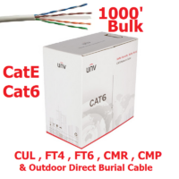 Bulk 1000' Cat5e & Cat6 Cable