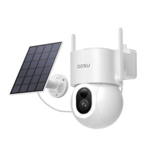 Aosu C9S 5MP Solar Powered Wi-Fi Smart PT Camera with 400 Lumens Spotlight, Color Night Vision and Auto Tracking $179 **NOTE We Price Match On AOSU Cameras**