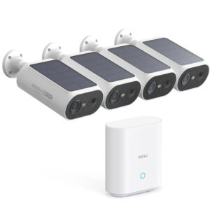 AOSU SolarCam System P1 SE System (4 Camera Kit) (2K 4MP) With Local Storage Base Station **NOTE We Price Match On AOSU Cameras**