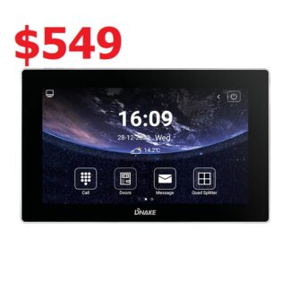 Dnake 904M-S3-W Android 10.1 Inch WiFi Indoor Monitor, Supports 16 IP Cameras, 8 Channel Alarm Inputs, PoE or Power Adapter **$120*** Blowout Price!!!