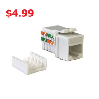 RJ45 Cat6 Slim Profile Keystone Jack