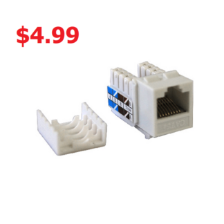RJ45 Cat5e Slim Profile Keystone Jack