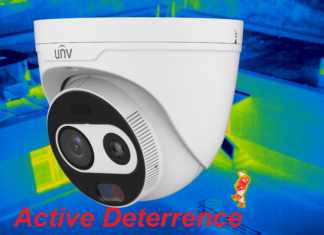 UNV Thermal & Optical Dual-spectrum Turret Network Camera (6.0mm fixed lens(Optical) and 7.0 mm fixed lens(thermal)