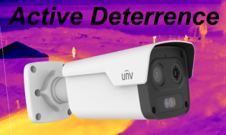 UNV Thermal & Optical Dual-spectrum Bellet Network Camera 8.0mm fixed lens(Optical) and 10.0 mm fixed lens(thermal)