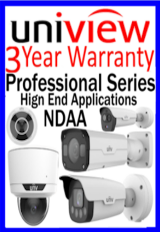 UNV Uniview Professional Series Full Ai IP Cameras