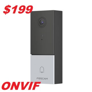 Foscam VD1 4MP Dual-Band Wi-Fi Smart Video Doorbell Camera with Face Detection, ONVIF and 2-Way Audio