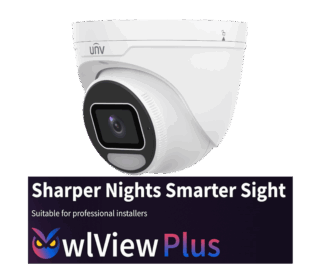 UNV 8MP WDR 130DB OwlView Plus Eyeball Network Camera ***Top of The Line Best Full Color Camera On the Market!* Wise-ISP+