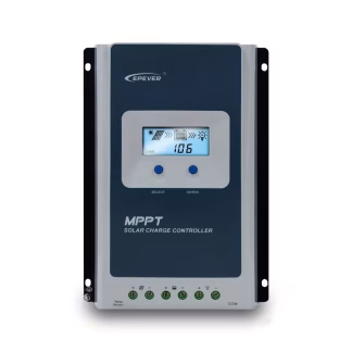 EPever MPPT Solar Charge Controller  PV 100V 40A 12V 24V Auto Max Solar Panel Charger Battery Regulator LCD Display Tracer4210AN G3 for Gel Flooded Sealed LiFePO4 Lithium Battery
