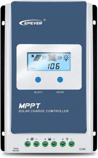 EPEVER Tracer 1210AN G3 (10A 100V) MPPT Solar Charge Controller 12V/24V Battery Compatible for Lithium/Ion & Lead Acid (130W on 12V or 260W at 24V)