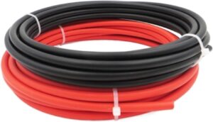Solar Panel Wires 4mm2(12AWG) in Black And Red  (30FT) Cable Tinned Copper Wire, Suitable for Outdoor Solar Panels