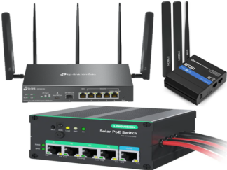 LTE Routers , Solar POE Switch, IP Camera Accessories.