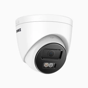 ANNKE Turret (OEM Hikvision Chip) C800 4K 8MP PoE Security Camera with Spotlight Color Night Vision, AI Human & Vehicle Detection, 24/7 Recording with Audio RTSP Onvif